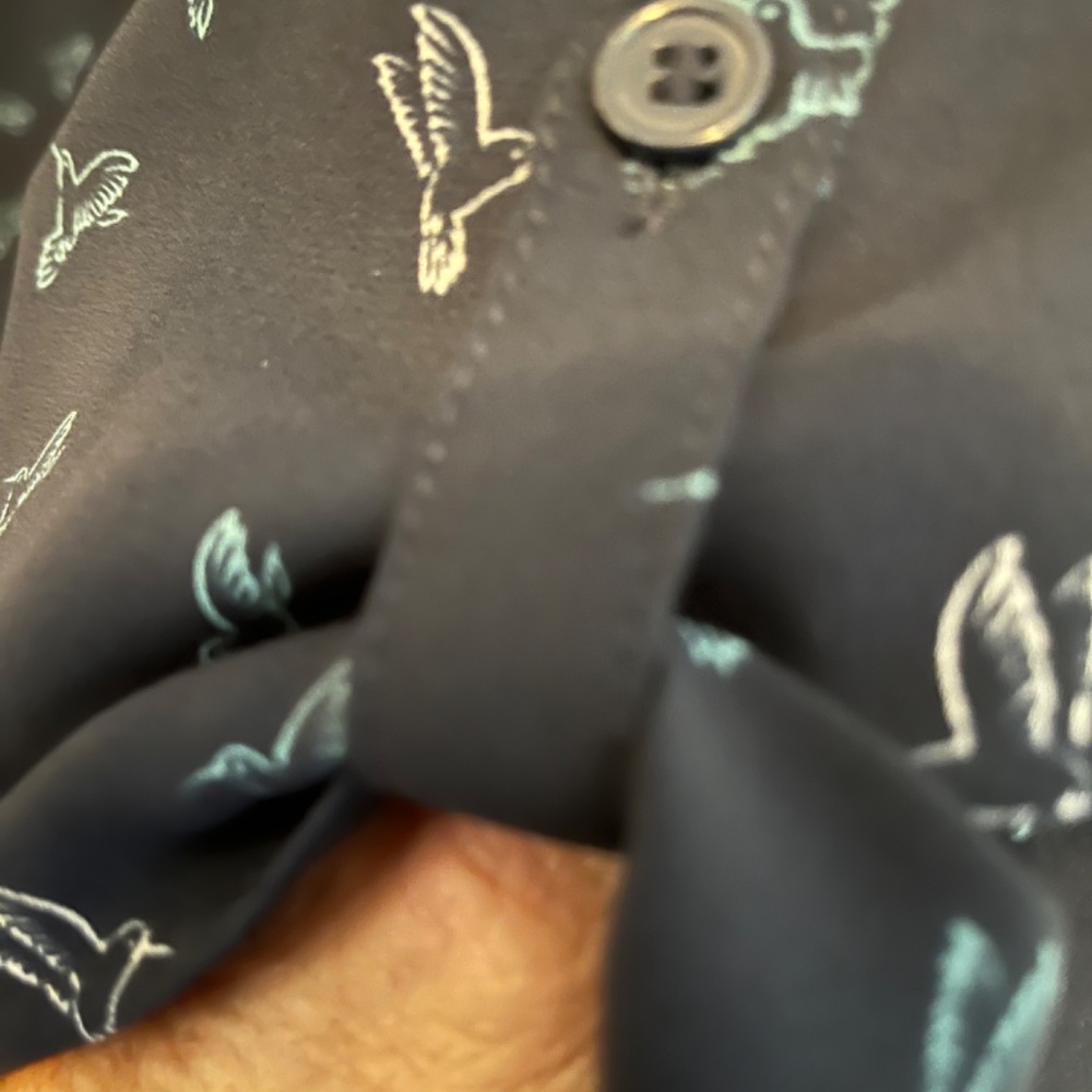 Navy Polyester Blouse - image 5